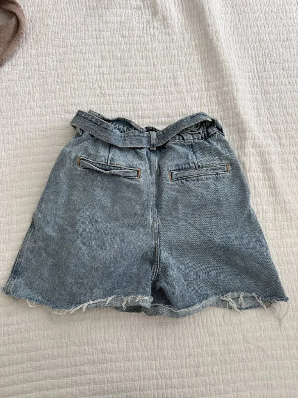 Zara Denim Paperbag Shorts